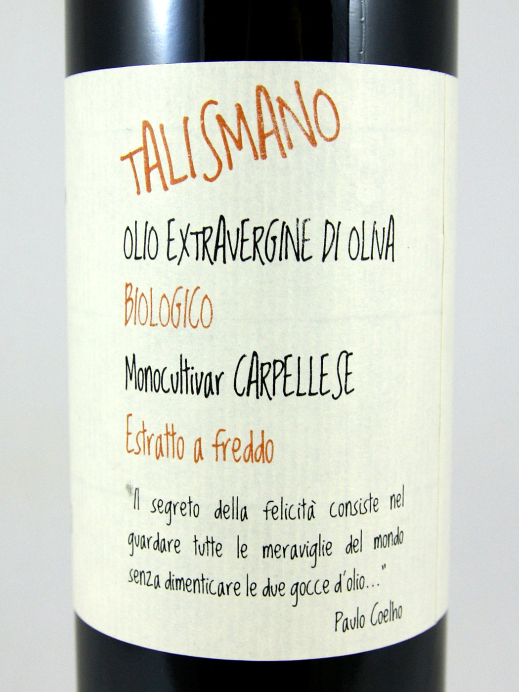 0,5 l Bio-Olivenöl "Talismano" - Marco Rizzo