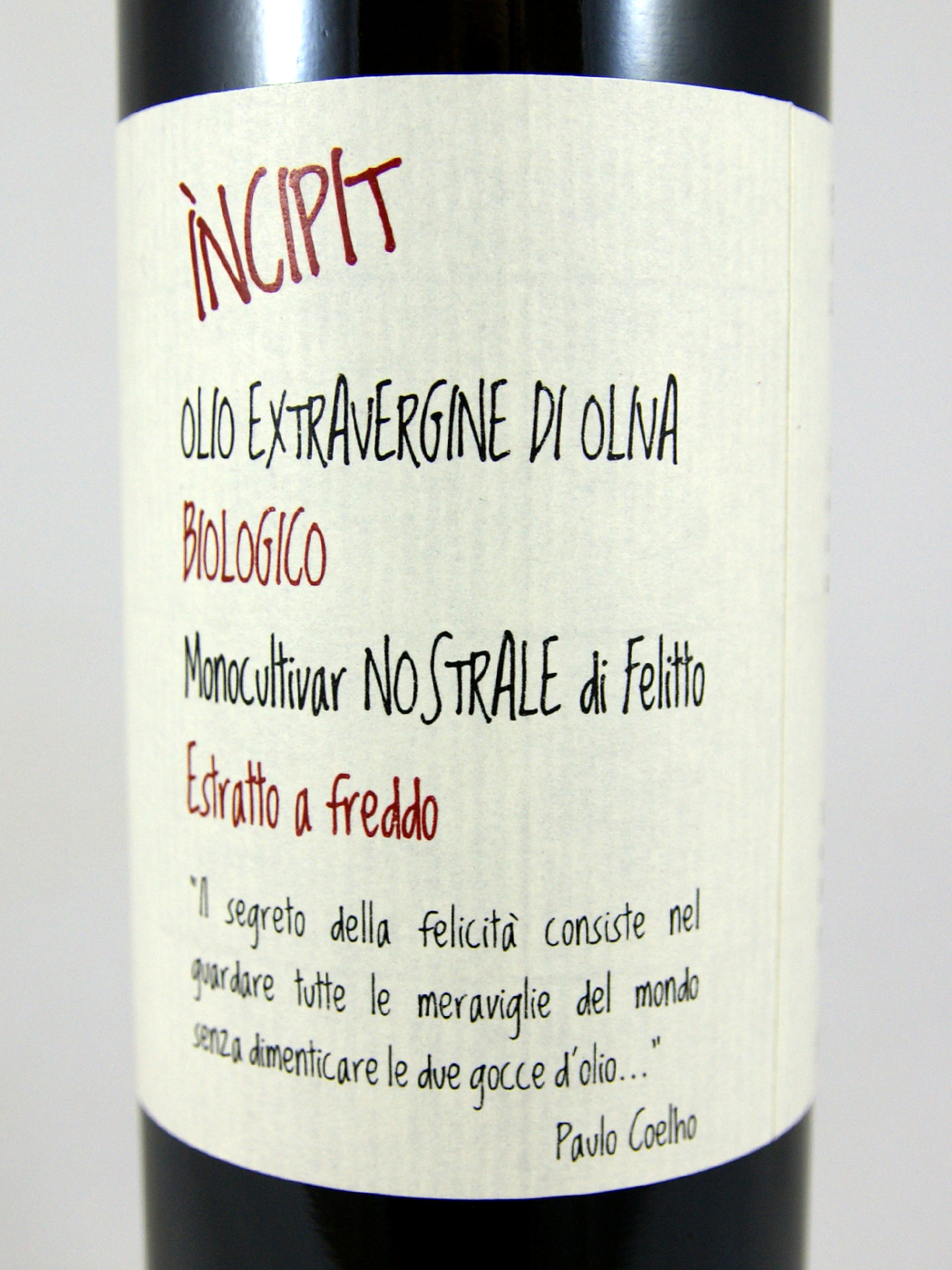 0,5 l Bio-Olivenöl "Incipit" - Marco Rizzo