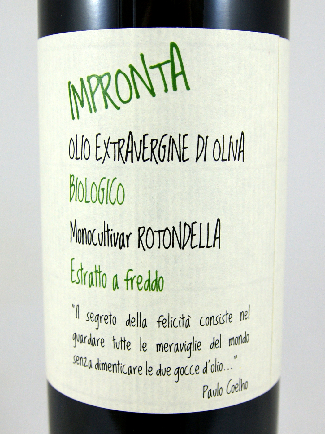 0,5 l Bio-Olivenöl "Impronta" - Marco Rizzo
